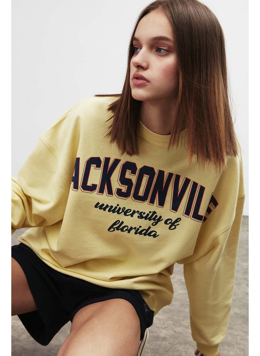 Ramona Oversize Yellow Sweatshirt