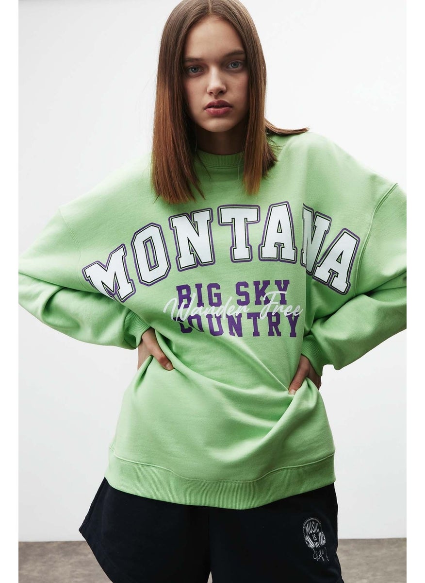 Ramona Oversize Green Sweatshirt