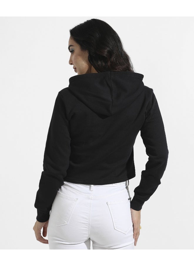 Women's Black Too Be Different Cropped Hoodie