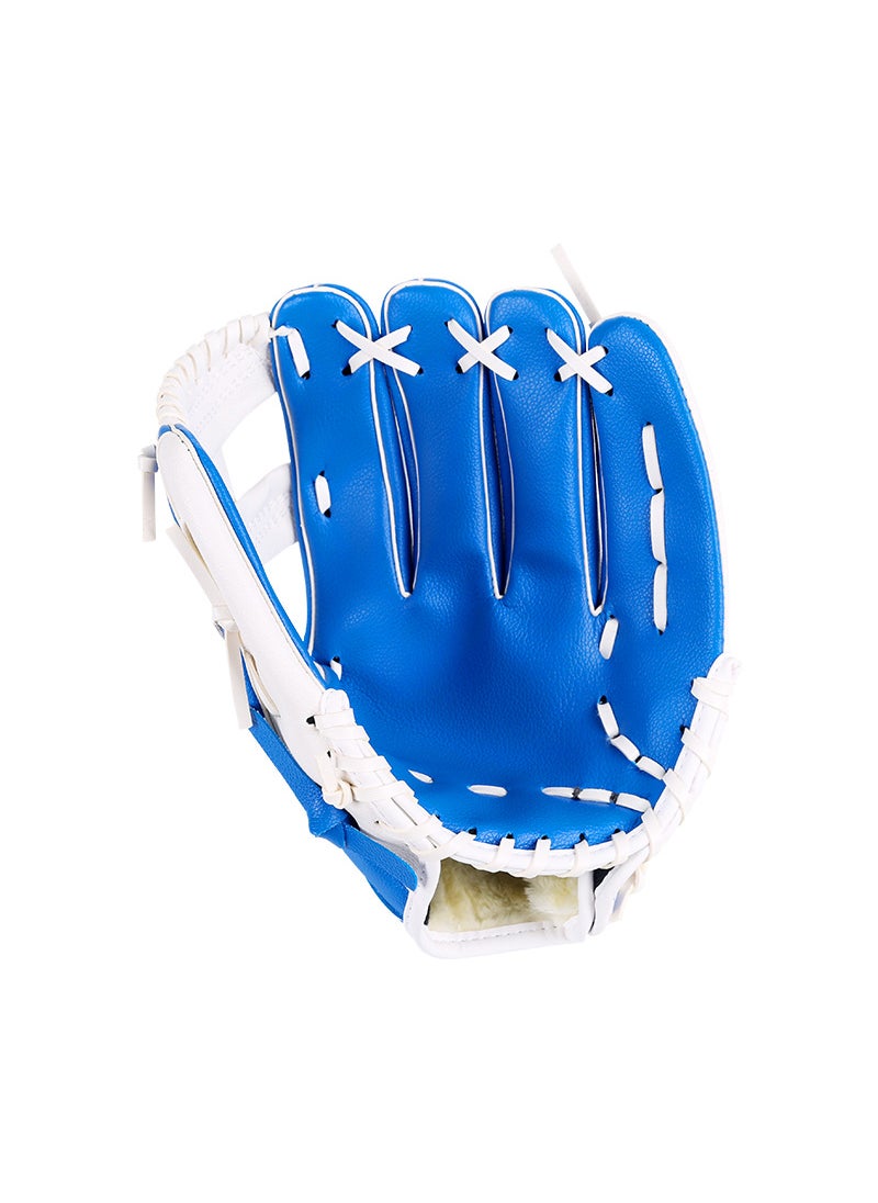 Comfy Thicken Baseball Glove for All AgesBlue White Blue White