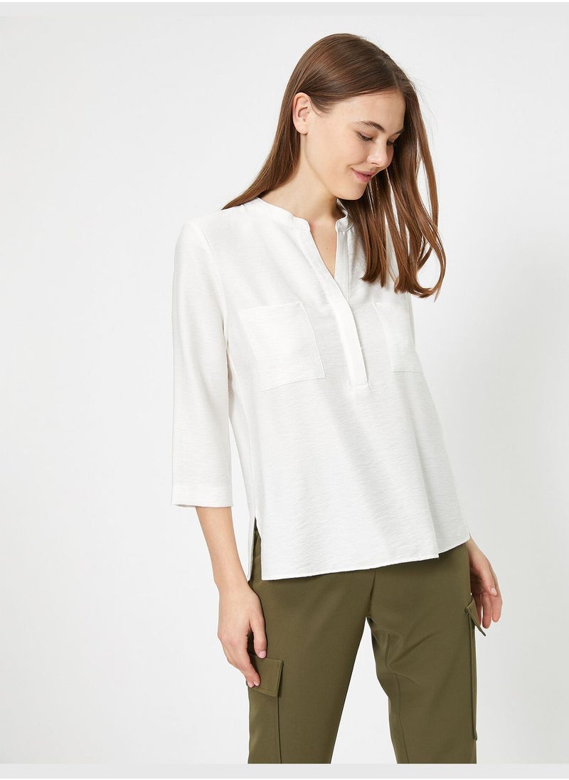 Pocket Detailed Blouse