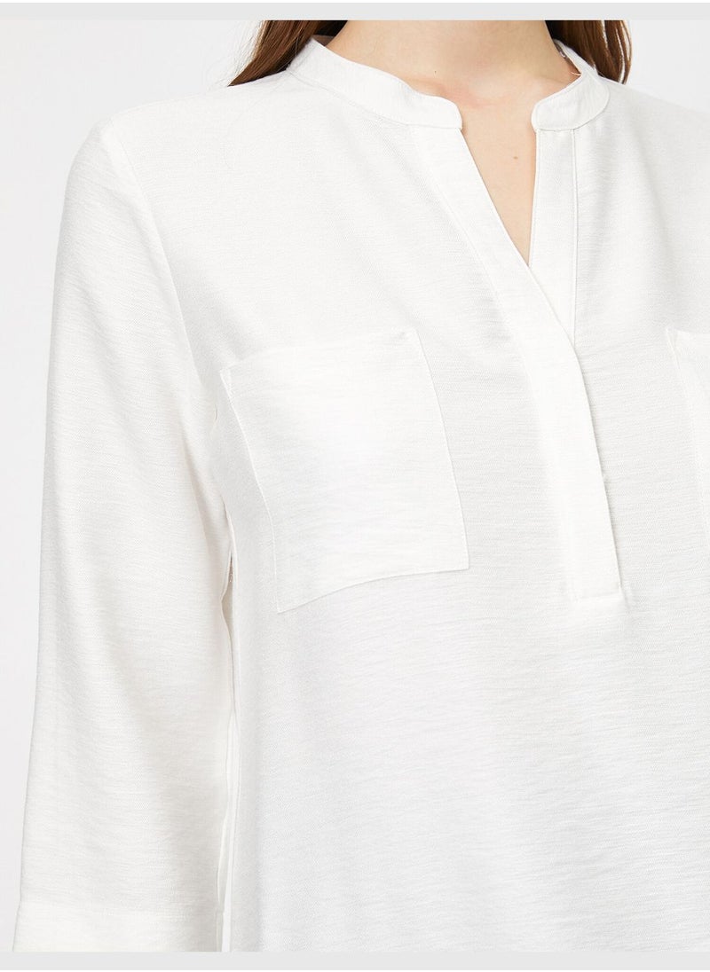 Pocket Detailed Blouse