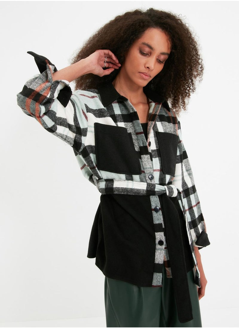 Checked Button Down Shirt