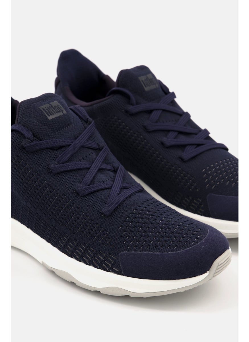 Men Vitamin Ffx Knit Lace Up Casual Shoes, Navy Combo