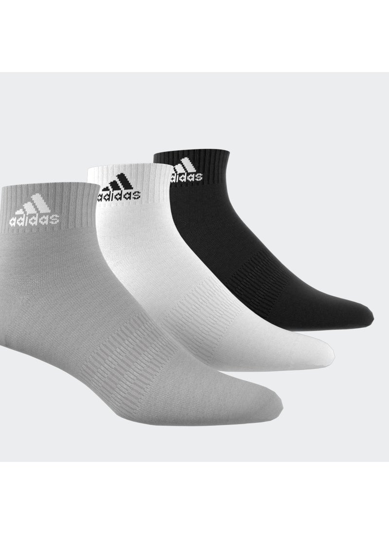 Thin and Light Ankle Socks 3 Pairs