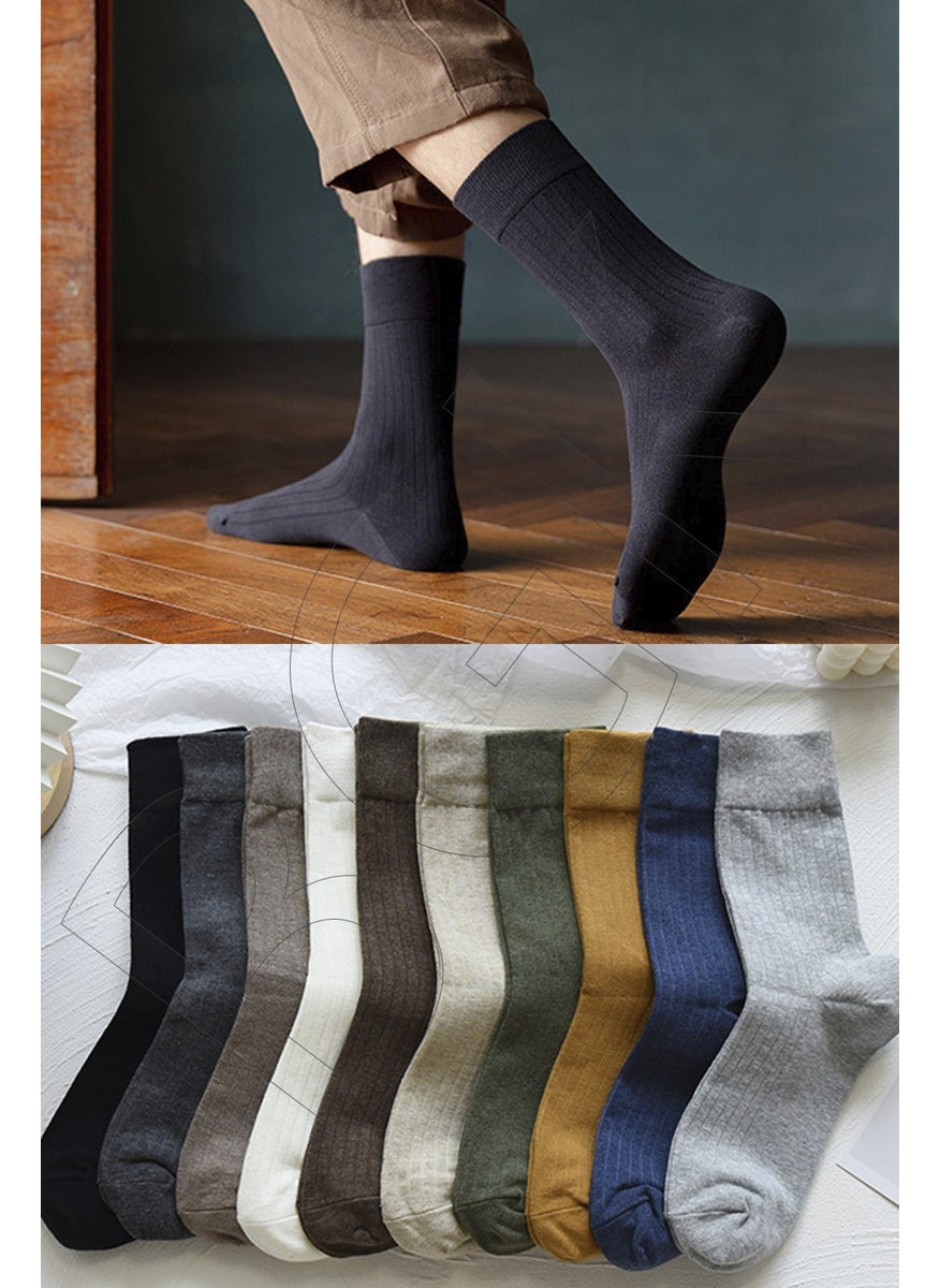 Unisex 10 Pairs Colorful Seasonal Socks