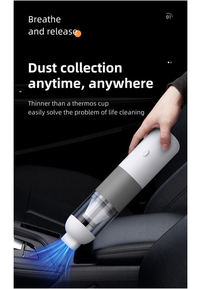 Home Essential Handheld Vacuum Cleaner Hand Vac Car Vacuum Cordless，Small Vacuum Cleaner for Car，Home，Office，Pet Hair Cleaning。