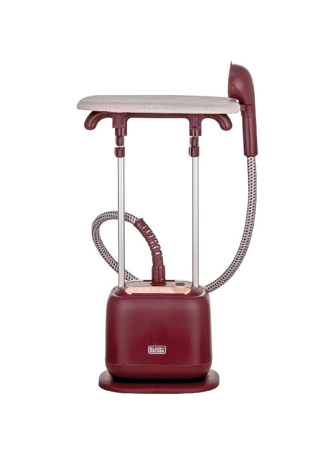 2400W Twin Pole Vertical Garment Steamer 2 L 2400 W GSTD2450-B5 Burgundy/White