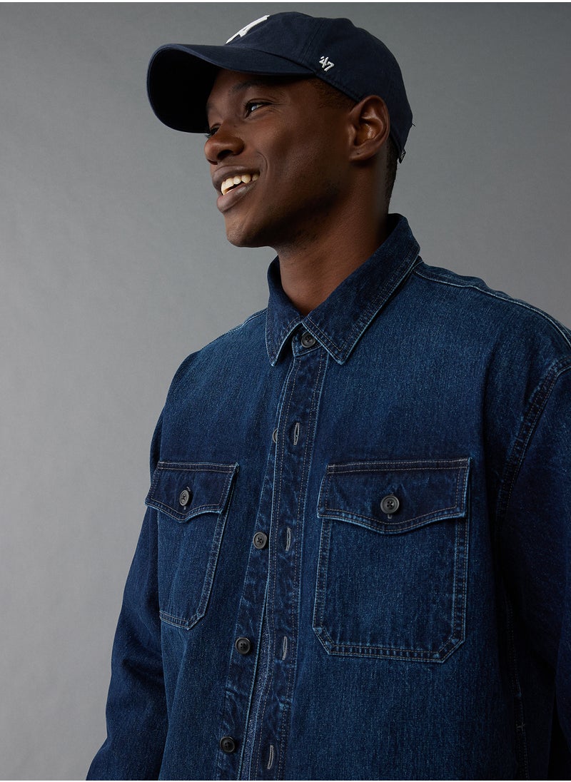 Denim Overshirt Jacket