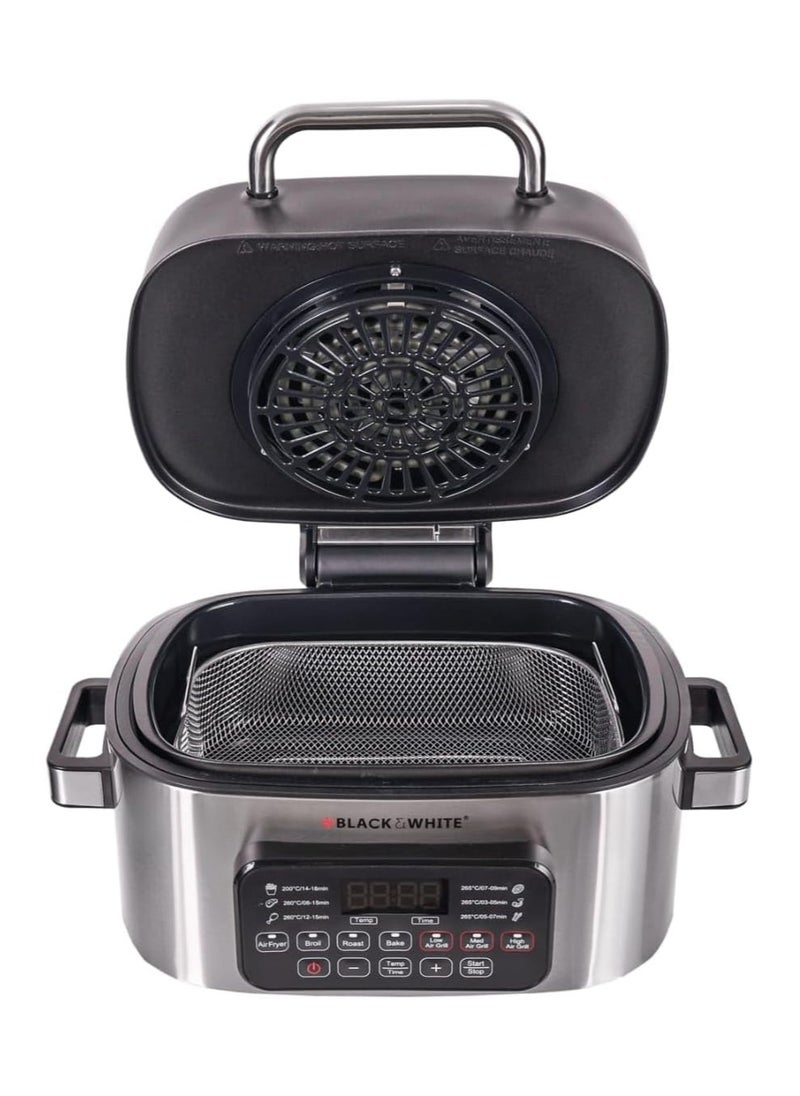 BLACK & WHITE Air Fryer with Grill 7 -in- 1 BWAG771