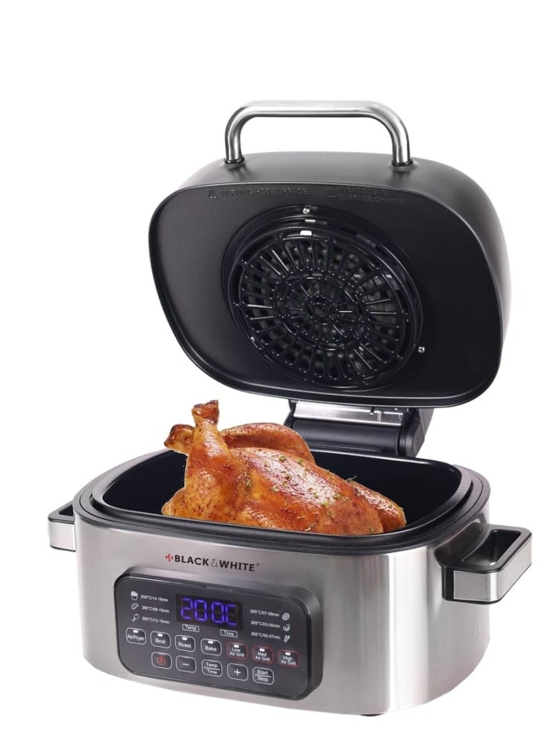 BLACK & WHITE Air Fryer with Grill 7 -in- 1 BWAG771