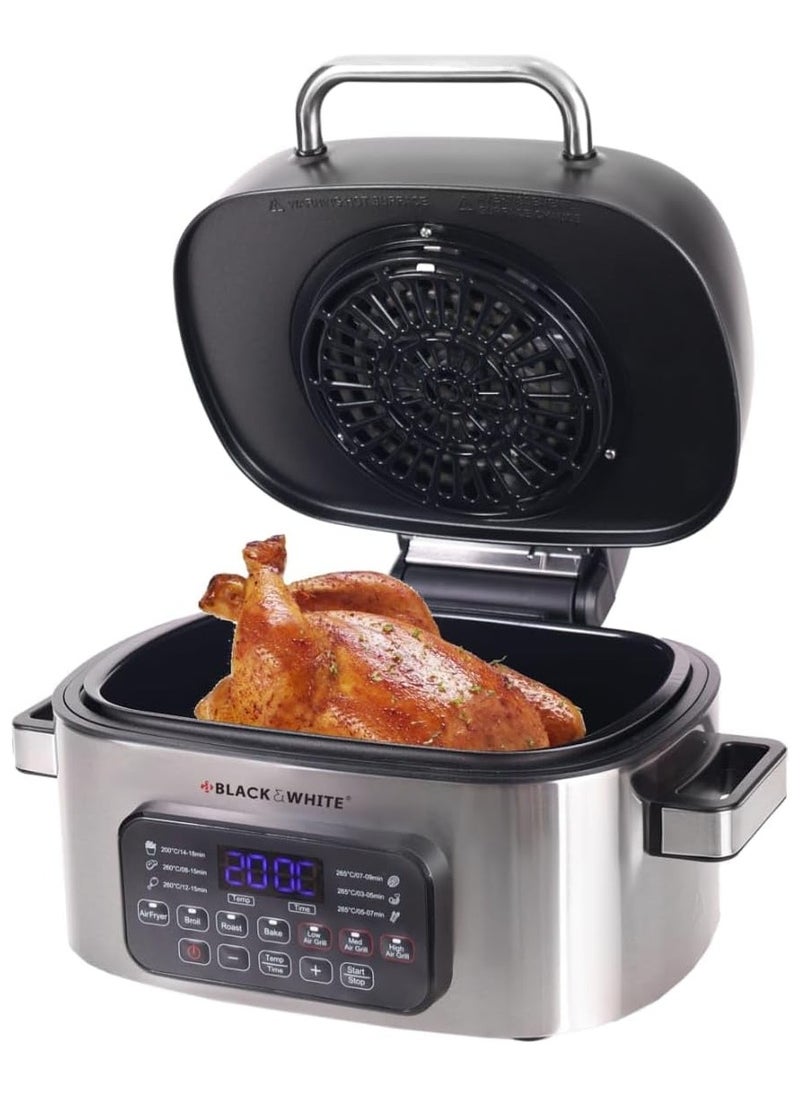 BLACK & WHITE Air Fryer with Grill 7 -in- 1 BWAG771