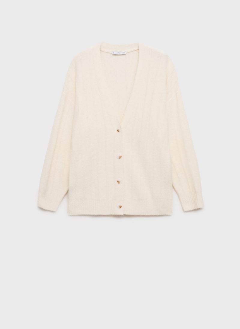 Buttoned Long Cardigan