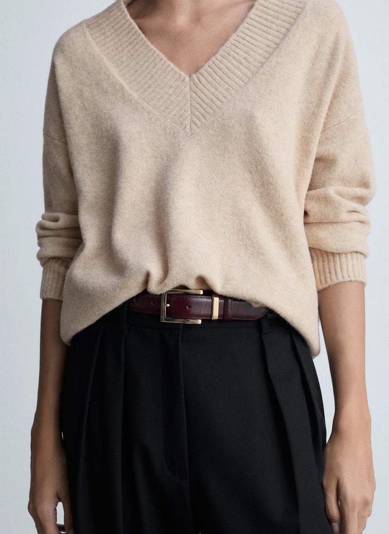 Oversized V Neck Sweater