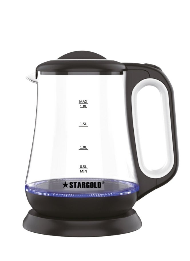 Electric Glass Kettle 1.8L Capacity, 1500W, Elegant Design with LED Indicator, Auto Shut-Off - Perfect for Every Modern Kitchen