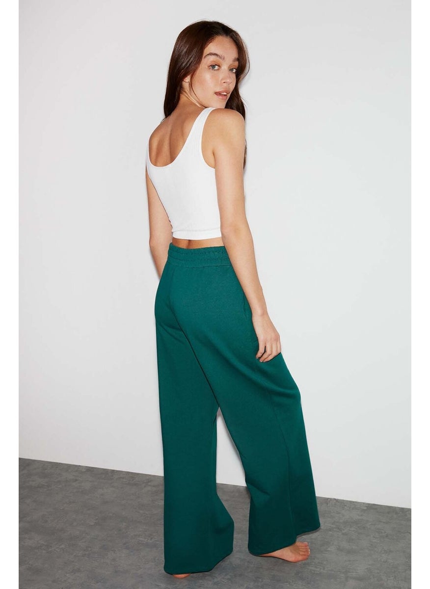 Emerald Relaxed Petrol Green Sweatpants