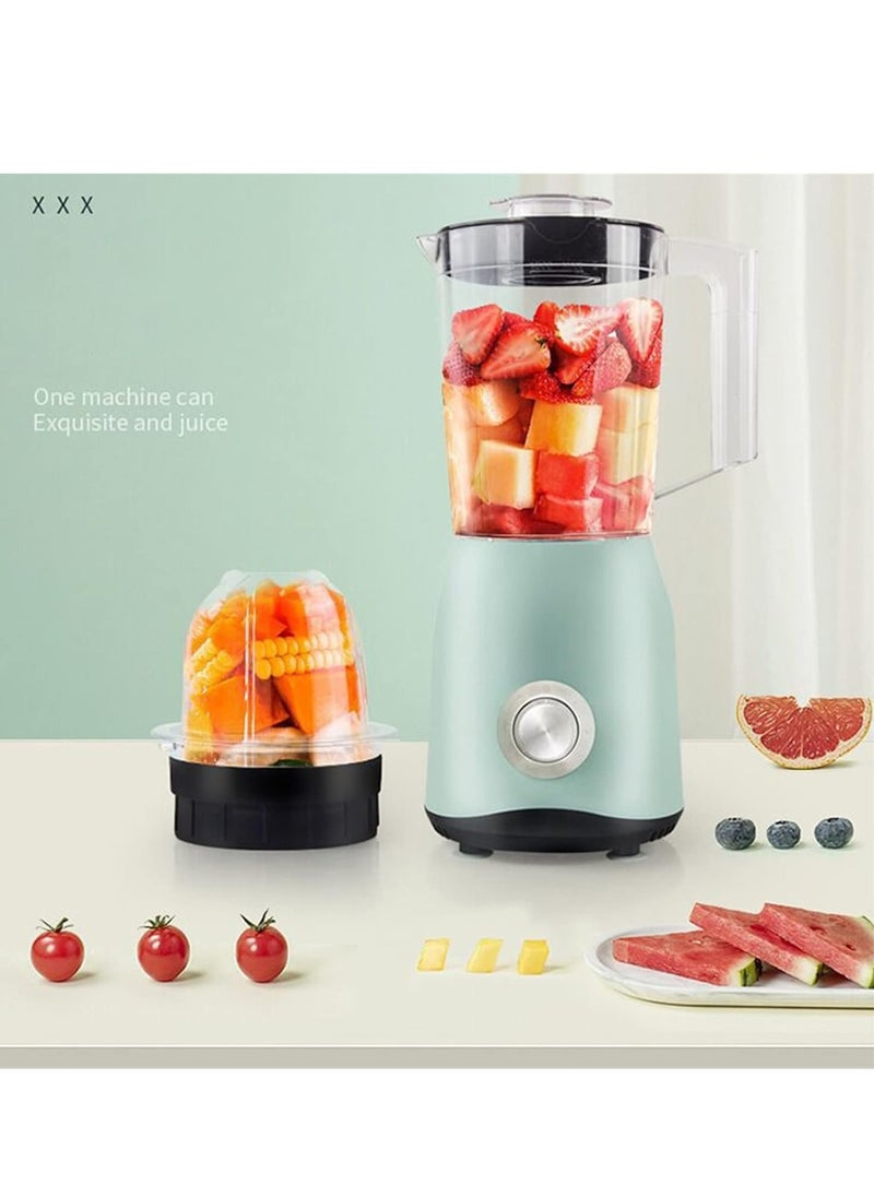 Electric Fruit Juicer & Multifunctional Cooking Machine – Mini Double Cup Juicer with Knob Control