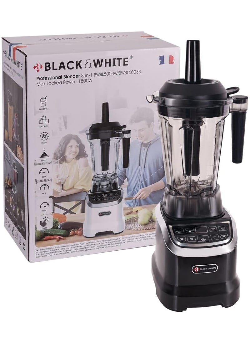 BLACK & WHITE 8 in 1 Professional Blender with max Locked Power 1800 W | BWBL5003B