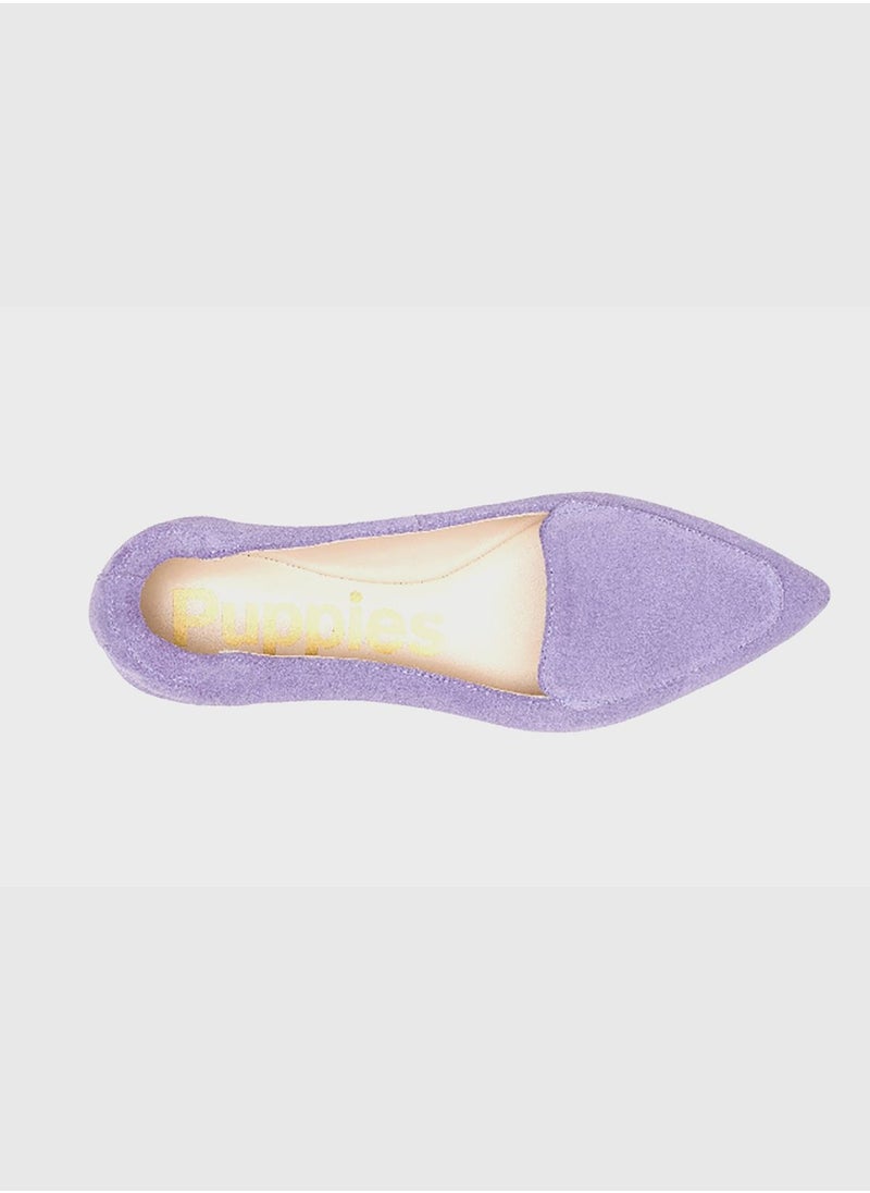 Hazel Pointed Toe Ballerinas