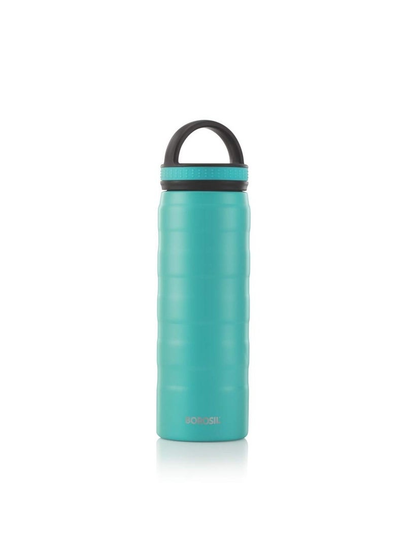 Borosil Stainless Steel Ace- Vacuum Insulated Flask Water Bottle, 600ML