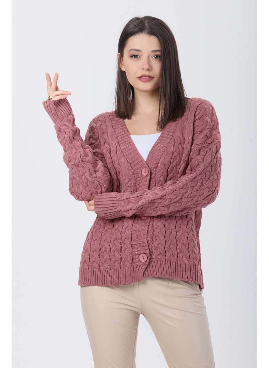 24033-GUL-KURUSU Knitwear Cardigan