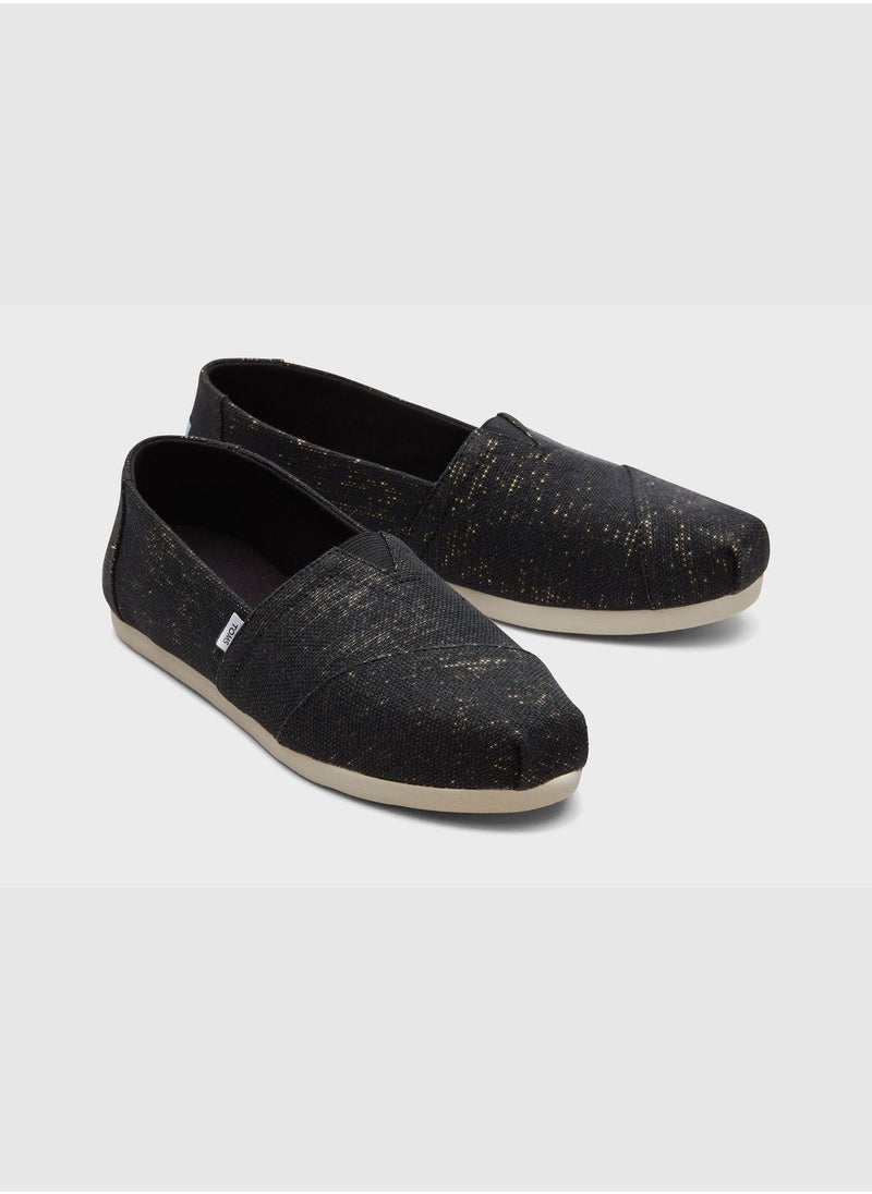 Alpargata Black Metallic Linen Women's Alp 3.0 Espadrilles