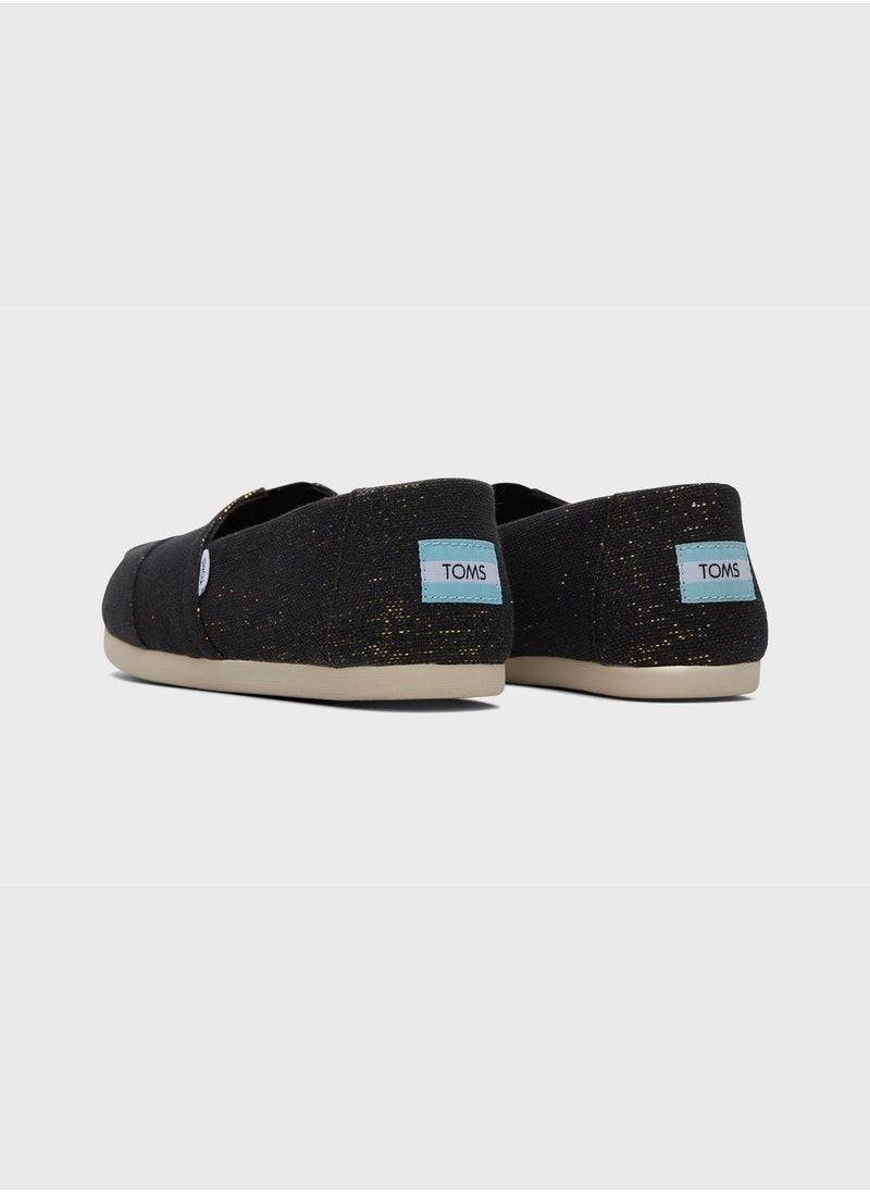 Alpargata Black Metallic Linen Women's Alp 3.0 Espadrilles