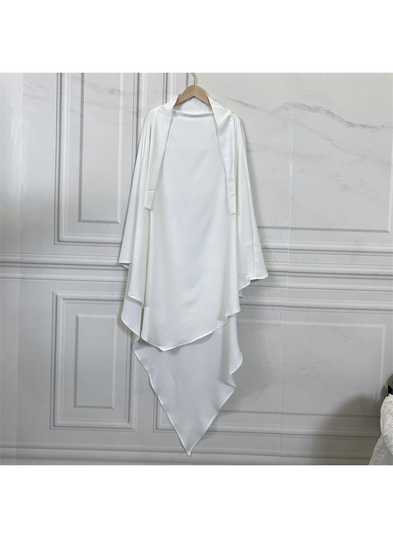 Solid Color Hijab Scarf Dubai Turkish Style 2231White White