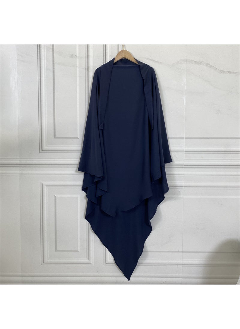 Solid Color Hijab Scarf Dubai Turkish Style 2231Sapphire Blue Sapphire Blue