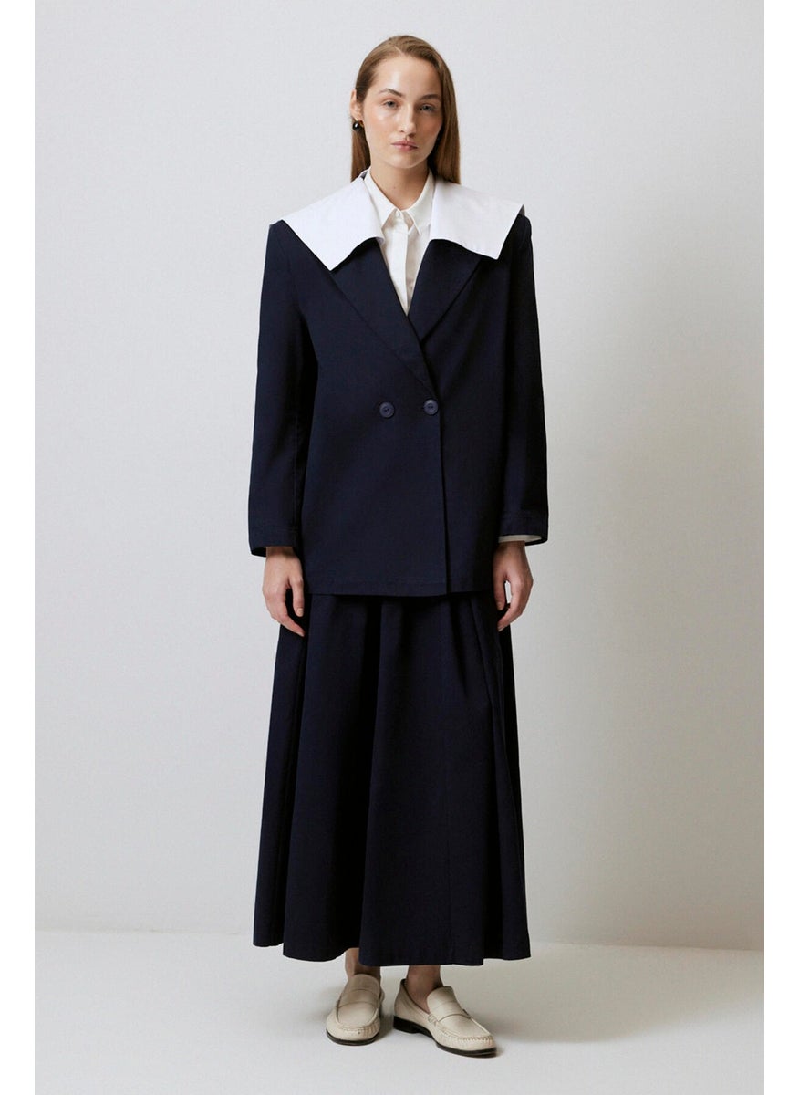 Sailor Collar Gabardine Jacket