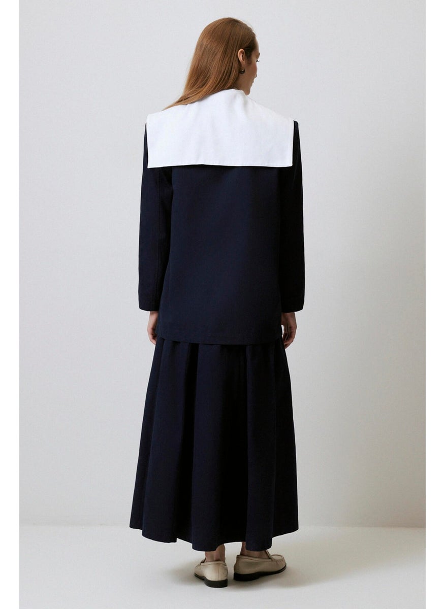 Sailor Collar Gabardine Jacket