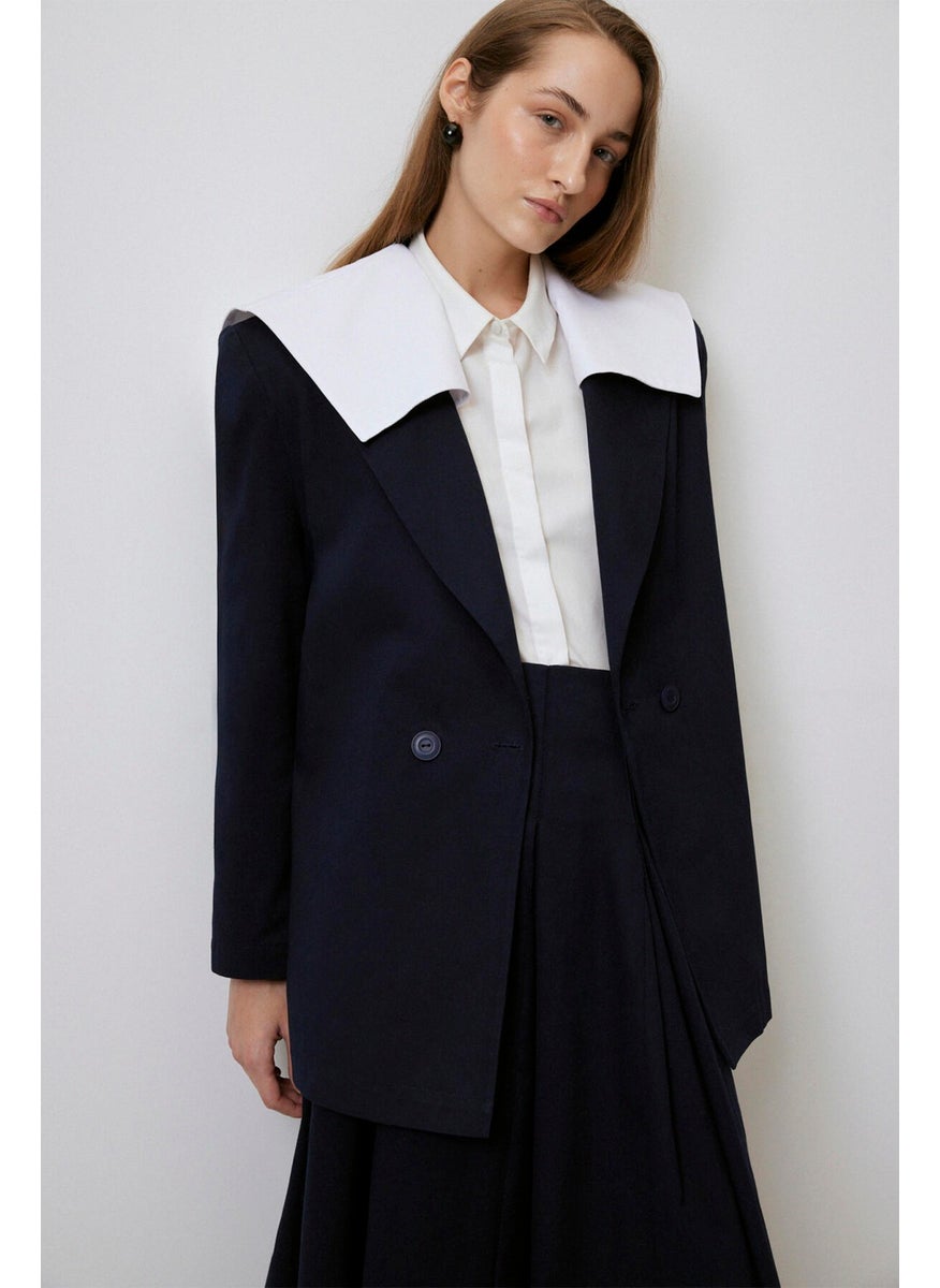 Sailor Collar Gabardine Jacket