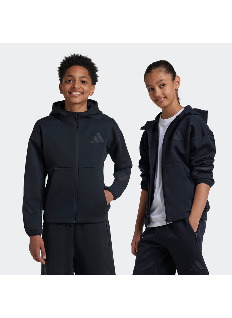 adidas Z.N.E. Full-Zip Hooded Track Jacket Kids