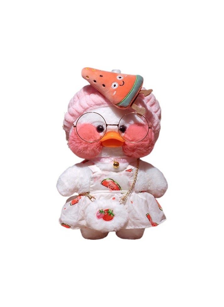 30 cm cute duck plush toy Colour:Light pink Color / Character:White