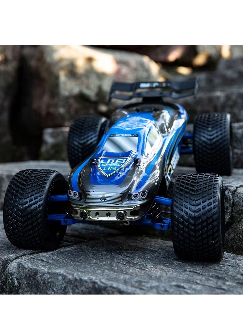 J3 Brushless Motor 100 km Speed RC Car 1/10 4WD Off-road Truggy Waterproof Remote Control Truck Buggy 3S Lipo Battery 4000mAh