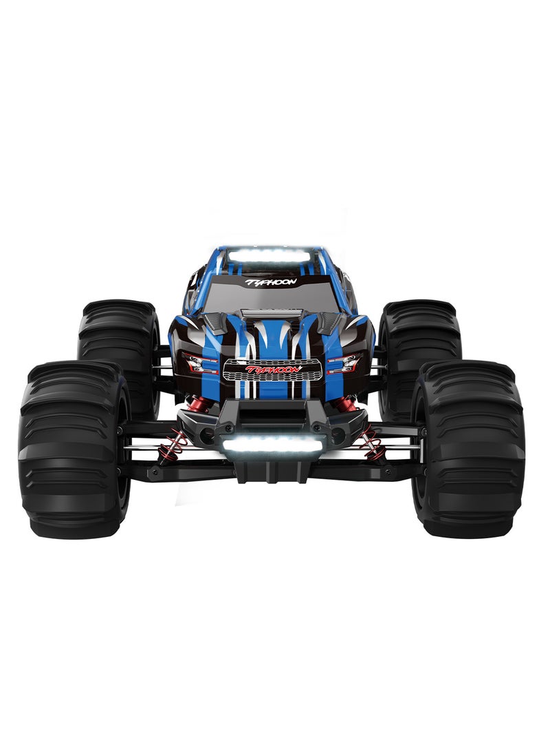 Typhoon 1:10 RC Cars, Hobby Grade 4WD 60+ KM/H Fast Speed Remote Control Truck, All Terrain Off Road Electric Buggy with 2500 mAh Modular Battery for Adults and Boys (Advanced Modding Support)