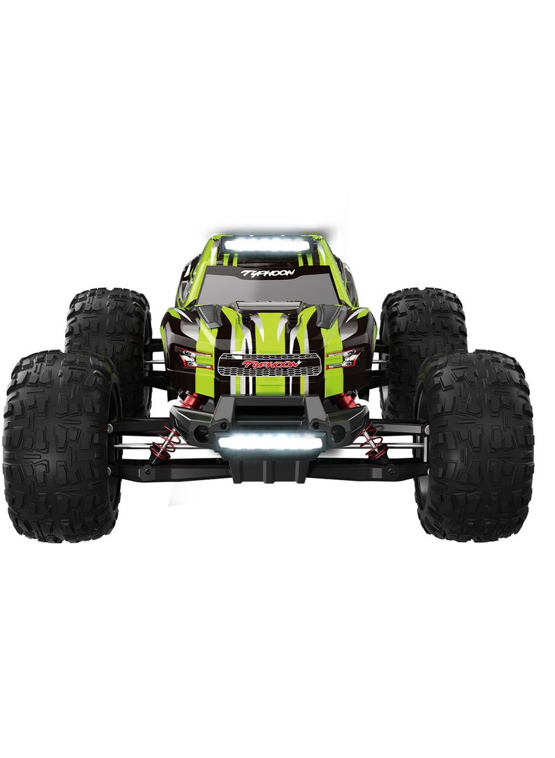 Typhoon 1:10 RC Cars, Hobby Grade 4WD 60+ KM/H Fast Speed Remote Control Truck, All Terrain Off Road Electric Buggy with 2500 mAh Modular Battery for Adults and Boys (Advanced Modding Support)