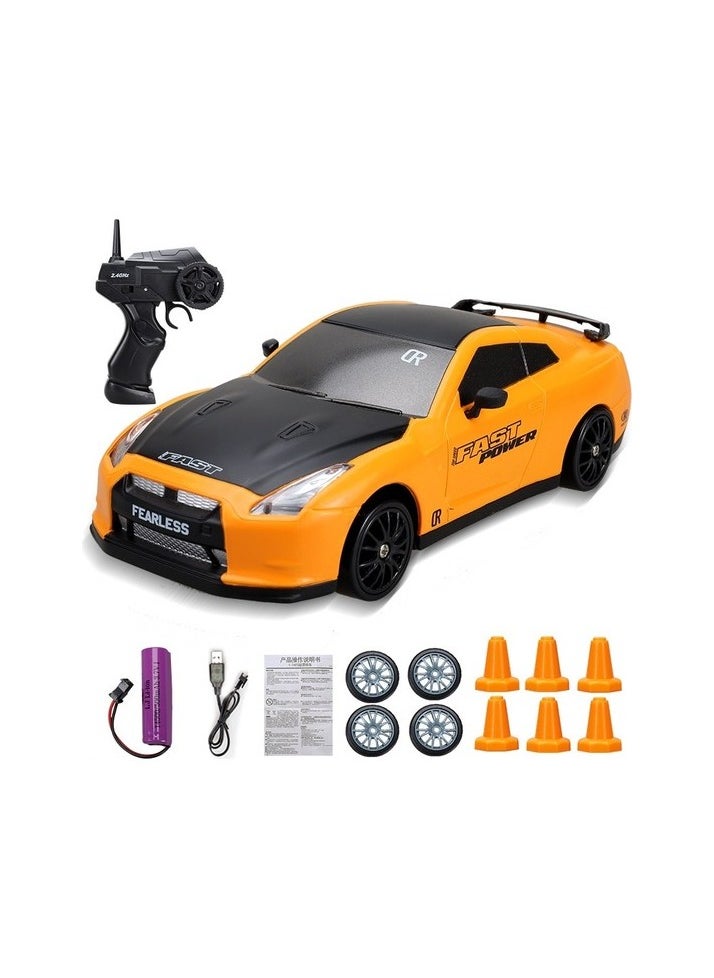 One Land Drift GTR Model AE86 Toy Remote Control Car - Orange