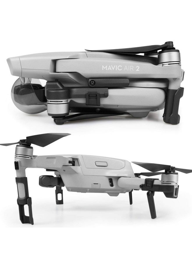 SYMIK Retractable Landing Gear Extension for DJI Air 2S & DJI Mavic Air 2; Completely Foldable Design, Can be Left on The Drone at All Times, Even When Folded; Very Low Storage Profile; Accessories