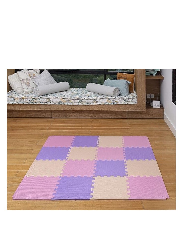 Soft Non-Toxic Baby Play Mat | Toddler Play Mat | Colorful Jigsaw Puzzle Play Mat | 16+2 Bonus Cube Foam Floor Mat for Kids and Babies | EVA Foam Interlocking Floor Mat