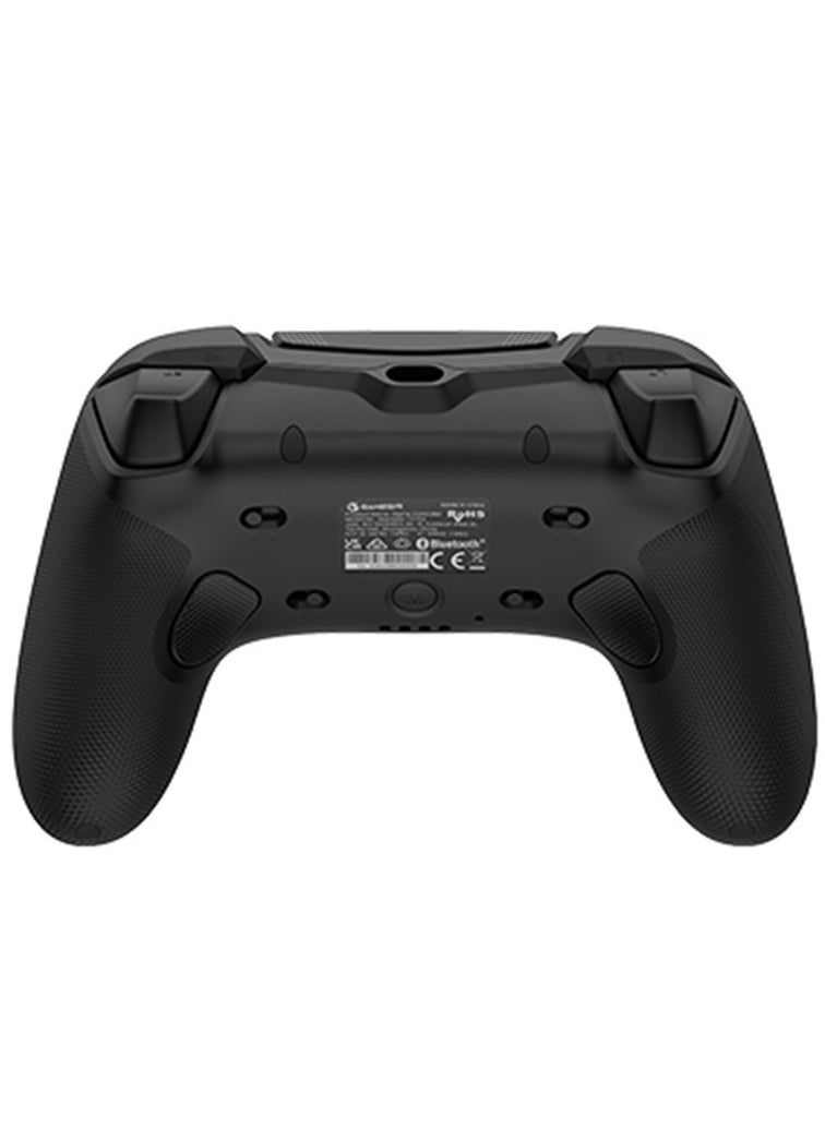 Professional Wireless Gamepad GameSir T3 Pro Tarantula Bluetooth Gaming Controller for Switch/PC/iOS/Android with Charging Dock, Bluetooth 2.4G Wired Controller with Anti-Drift TMR Sticks, 9 Mappable Buttons, RGB Lighting,1200mAh, ABXY Layout Switching