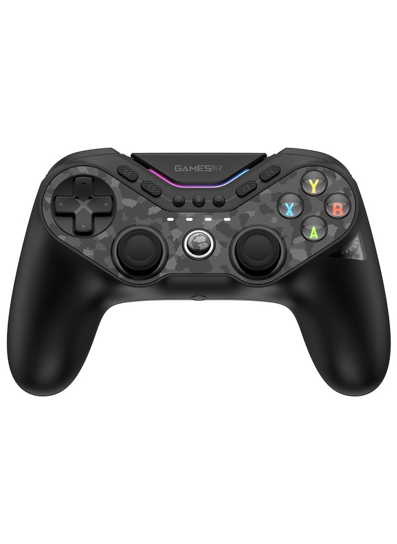 Professional Wireless Gamepad GameSir T3 Pro Tarantula Bluetooth Gaming Controller for Switch/PC/iOS/Android with Charging Dock, Bluetooth 2.4G Wired Controller with Anti-Drift TMR Sticks, 9 Mappable Buttons, RGB Lighting,1200mAh, ABXY Layout Switching