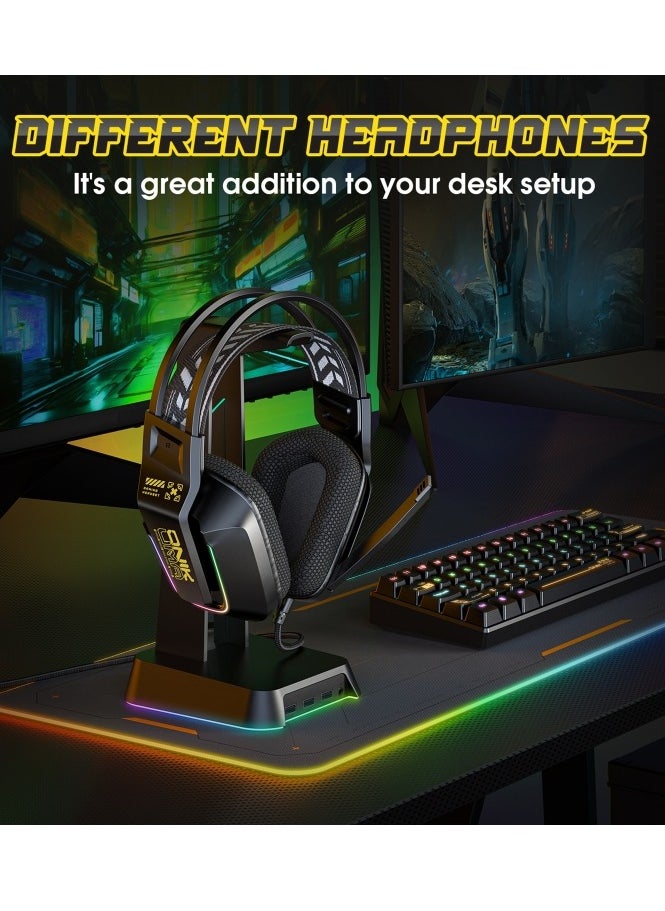 ONIKUMA X13 RGB Colorful Lighting Wired Gaming Headset with Microphone Length:2.2m Black