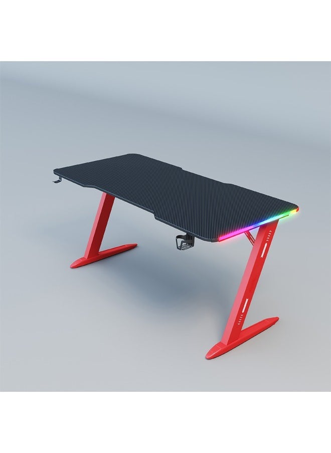 Ergonomic Gaming and Computer Desk with LED Lights 120 CM