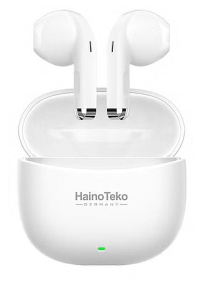 NEW Air-16 True Wireless Earphones – Super Clear Mic, High Bass Sound Quality, iPhone u0026 iPad Compatible (White)