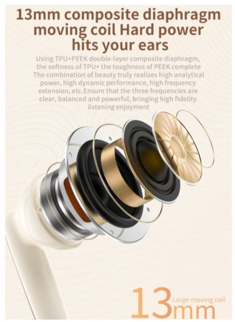 ZIPFORCE True Wireless Earbuds, In-Ear Bluetooth 5.4 Headphones 4-Mics ENC Clear Call, Bluetooth Earbuds Touch Control 40 Playtime, IPX6 Waterproof TWS, Light-Weight Earphones