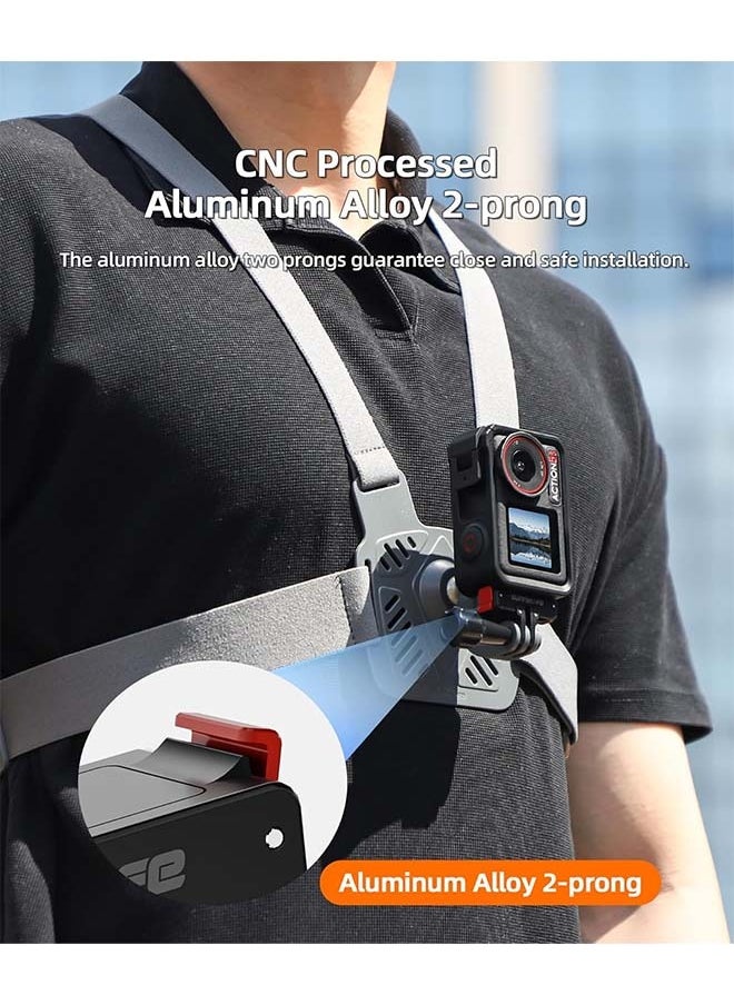 Multifunctional Foldable Magnetic Quick Release Mount Adapter for DJI Osmo Action 5 Pro/Action 4/3/2 Camera
