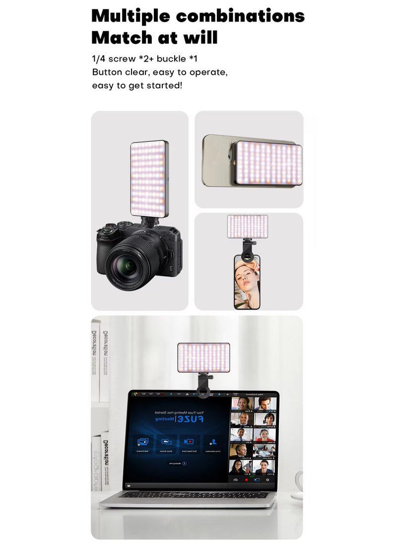 LUZ DE Mobile Camera Universal RGB LED M20 - Black