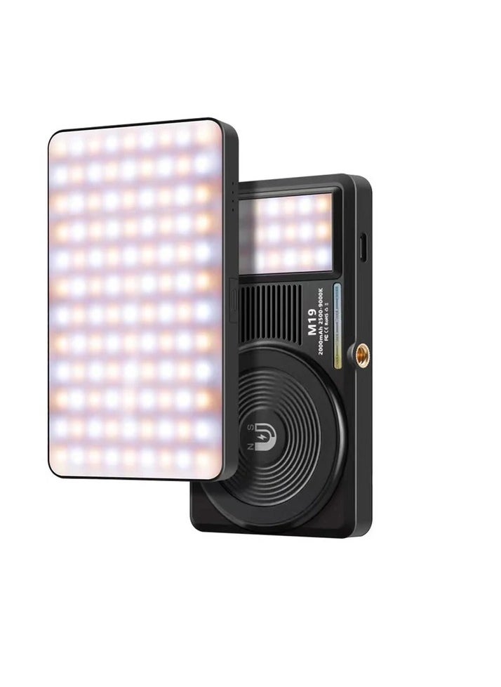 M19 Portable Battery Powered 2500K-9000K Bi-Colour LED Light