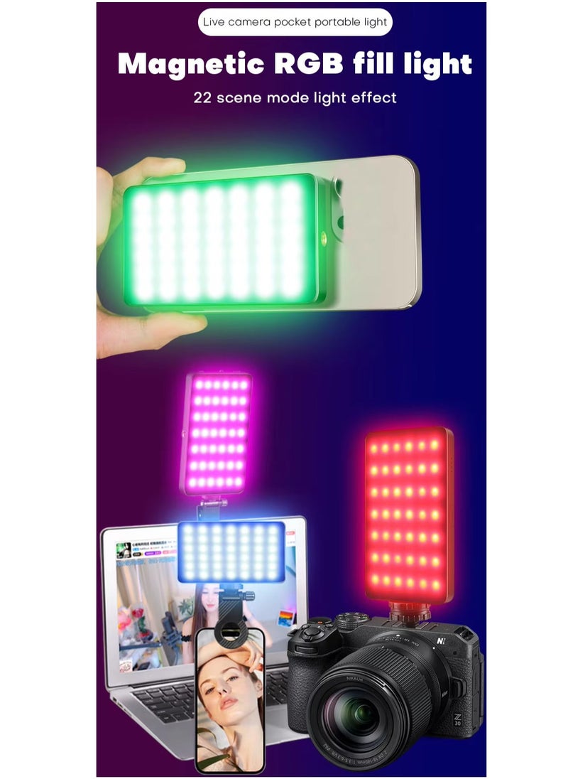 LUZ DE Mobile Camera Universal RGB LED M20 - Black